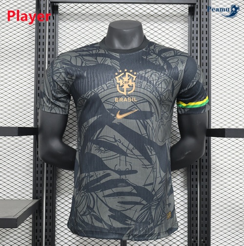 Criar Camisola Futebol Brasil Player Equipamento edição especial 2024-2025