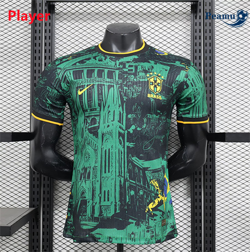 Loja Camisola Futebol Brasil Player Equipamento Spéciale Verde 2024-2025
