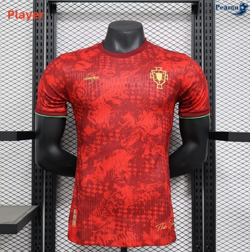 Novas Camisola Futebol Portugal Player Equipamento edição especial vermelho 2024-2025