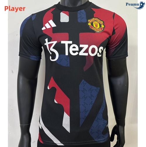 Novo Camisola Futebol Manchester United Player Equipamento Training 2024-2025