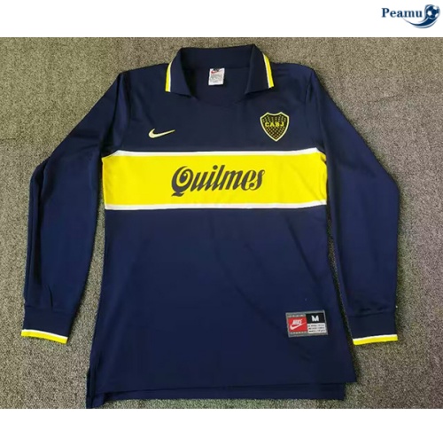 Criar Camisola Futebol Retrô Boca Juniors Equipamento Principal Equipamento Manga comprida 1997