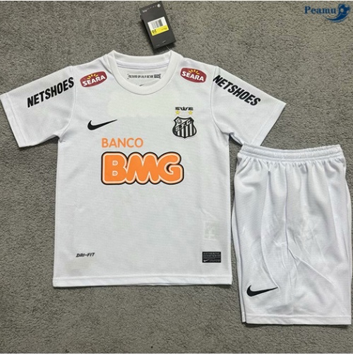 Desconto Camisola Futebol Retrô Santos Crianças Principal Equipamento 2012-13