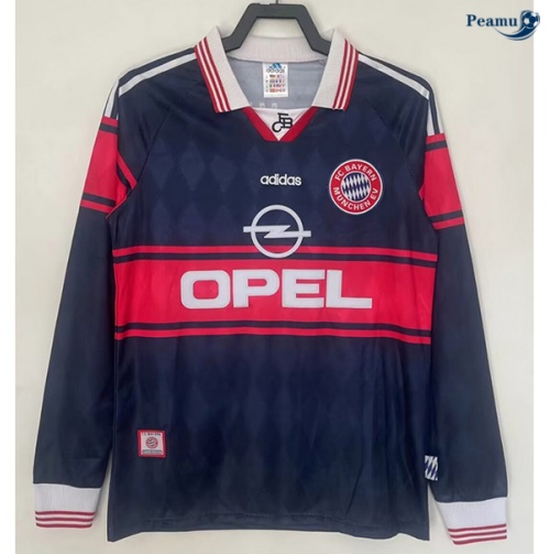 Novos Camisola Futebol Retrô Bayern de Munique Equipamento Manga comprida 1997-99