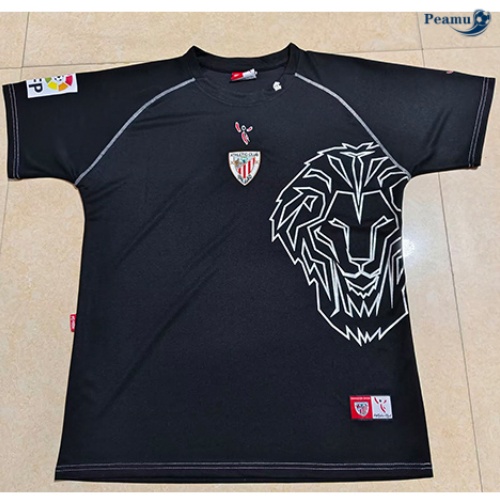 Oferta Camisola Futebol Retrô Athletic Bilbao Equipamento preto 2005-08