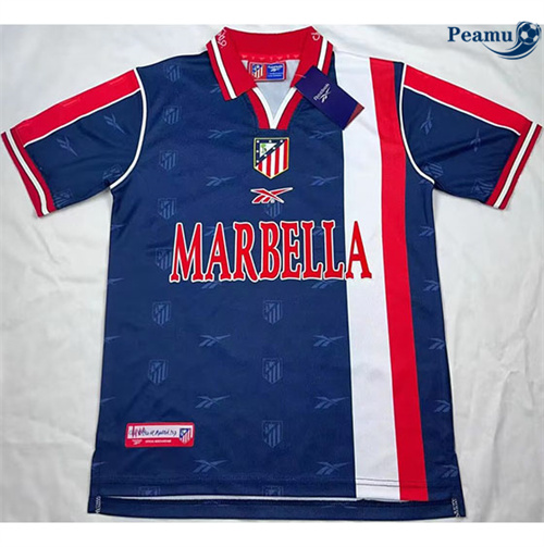 Novas Camisola Futebol Retrô Atletico Madrid Alternativa Equipamento 1998-99