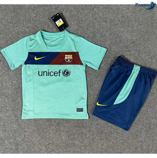 Novas Camisola Futebol Retrô Barcelona Crianças Alternativa Equipamento 2010-11