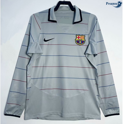 Venda Camisola Futebol Retrô Barcelona Equipamento Alternativa Equipamento Manga comprida 2002-04