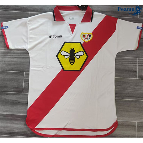 Novas Camisola Futebol Retrô Rayo Vallecano Principal Equipamento 2001-02