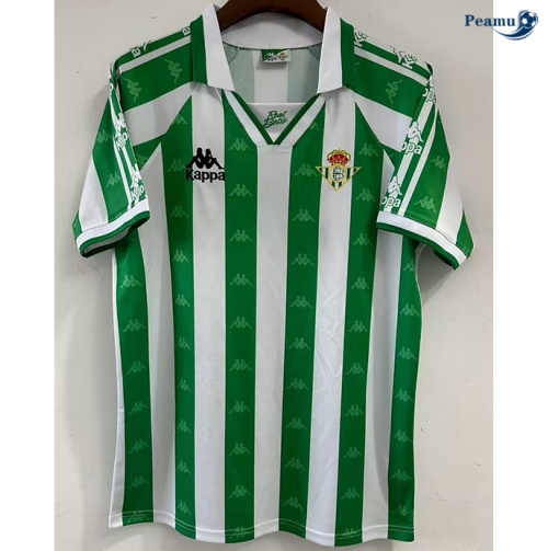 Desconto Camisola Futebol Retrô Real Betis Principal Equipamento 1996