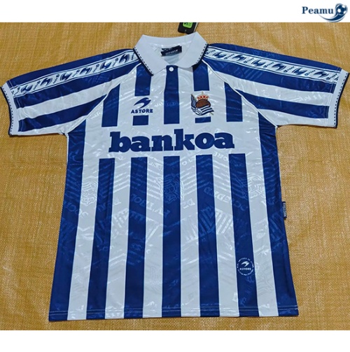 Novas Camisola Futebol Retrô Real Sociedad Principal Equipamento 1994-95