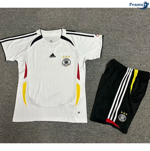Criar Camisola Futebol Retrô Alemanha Crianças Principal Equipamento 2006