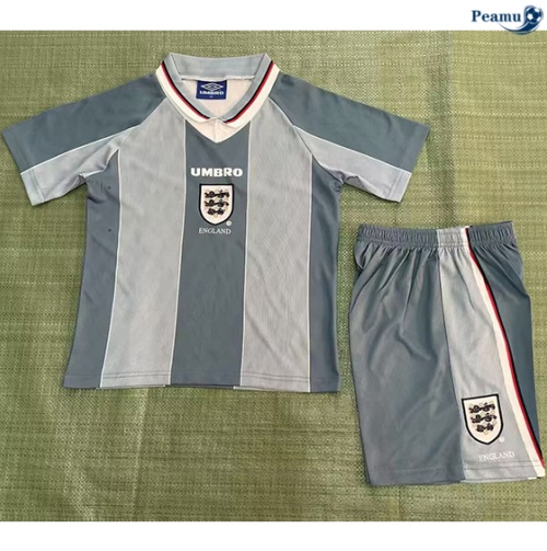 Oferta Camisola Futebol Retrô Inglaterra Crianças Alternativa Equipamento 1996