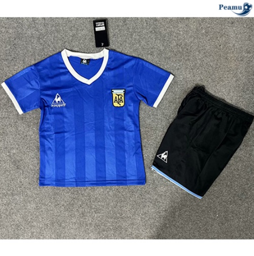 Comprar Camisola Futebol Retrô Argentina Crianças Alternativa Equipamento 1986