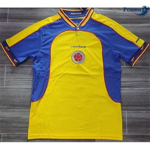 Novo Camisola Futebol Retrô Colombia Principal Equipamento 2001