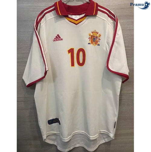 Criar Camisola Futebol Retrô Espanha Alternativa Equipamento 2000