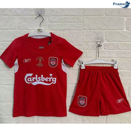 Oferta Camisola Futebol Retrô Liverpool Crianças Principal Equipamento 2005-06