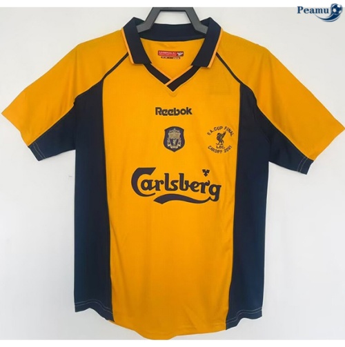 Desconto Camisola Futebol Retrô Liverpool Terceiro Equipamento 2000-01