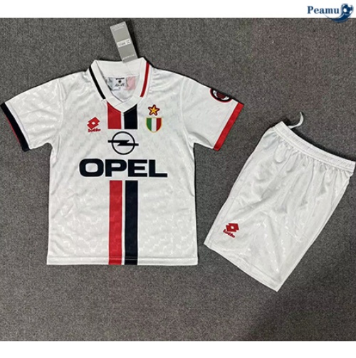 Novo Camisola Futebol Retrô AC Milan Crianças Alternativa Equipamento 1996-97