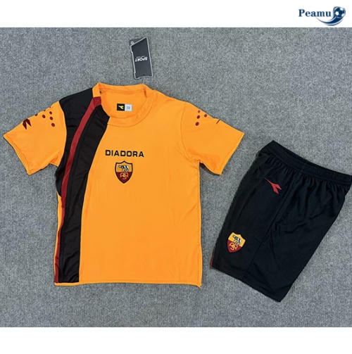 Loja Camisola Futebol Retrô AS Roma Crianças Principal Equipamento 2005-06