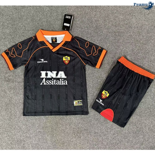 Oferta Camisola Futebol Retrô AS Roma Crianças Alternativa Equipamento 1999-00