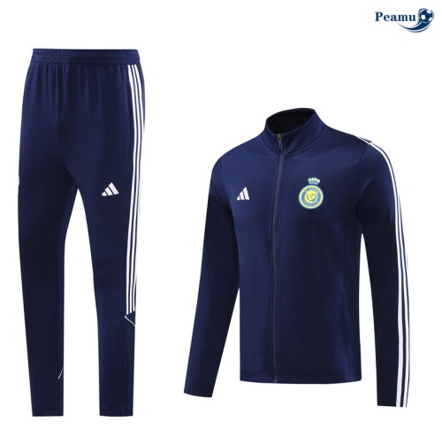Novo Casaco de Fato de Treino Al-Nassr FC azul marinho 2024-2025