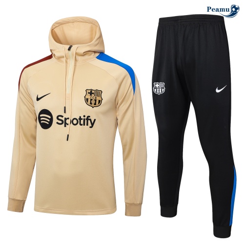 Novas Fato de Treino Sweat de Fato de Treino Barcelona amarelo 2024-2025