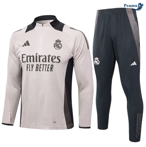 Desconto Fato de Treino Real Madrid Cinza 2024-2025