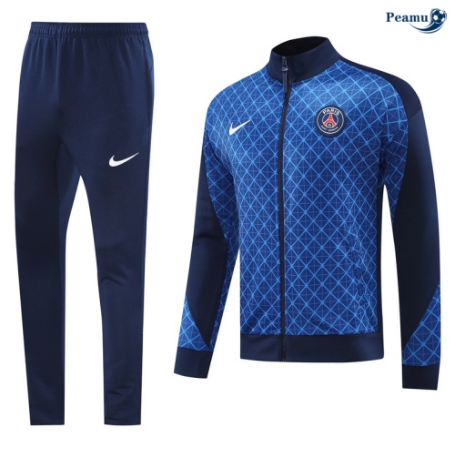 Novas Casaco de Fato de Treino PSG azul marinho 2024-2025