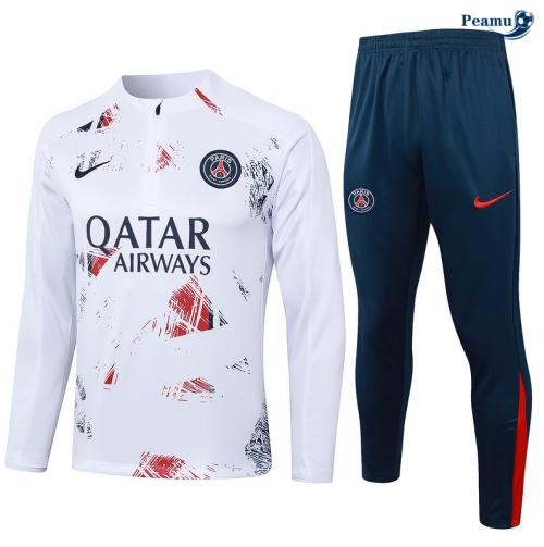 Novo Fato de Treino PSG Branco 2024-2025