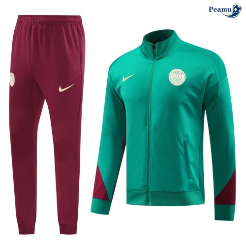Desconto Casaco de Fato de Treino PSG Verde 2024-2025