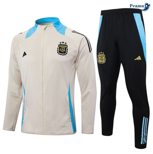Novos Casaco de Fato de Treino Argentina amarelo 2024-2025