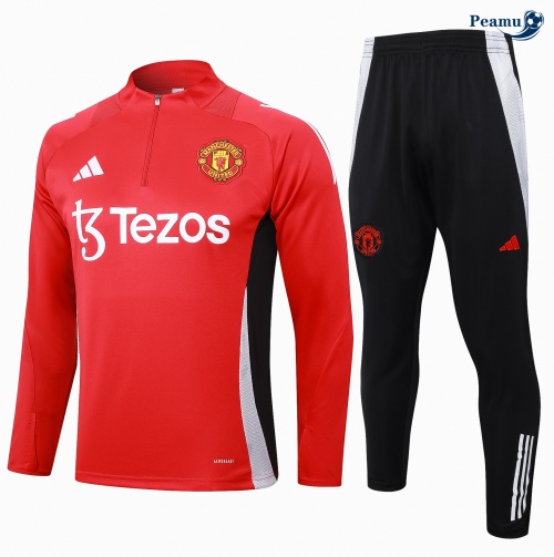 Novos Fato de Treino Manchester United vermelho 2024-2025