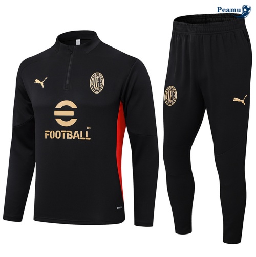 Novas Fato de Treino AC Milan preto 2024-2025
