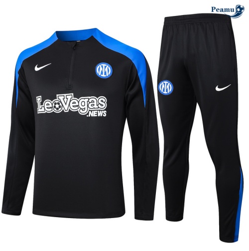 Loja Fato de Treino Inter Milan preto 2024-2025