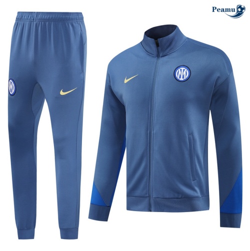 Novas Casaco de Fato de Treino Inter Milan Azul clair 2024-2025