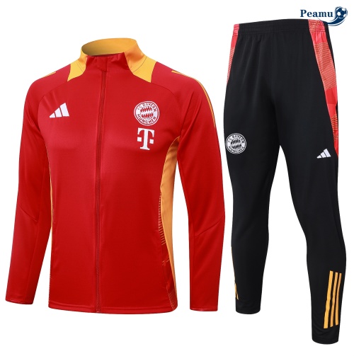 Oferta Casaco de Fato de Treino Bayern de Munique Criancas vermelho 2024-2025