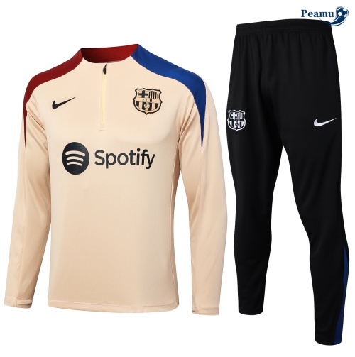 Novos Fato de Treino Barcelona Criancas amarelo 2024-2025
