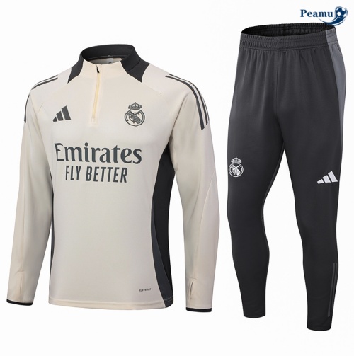 Novas Fato de Treino Real Madrid Criancas amarelo 2024-2025