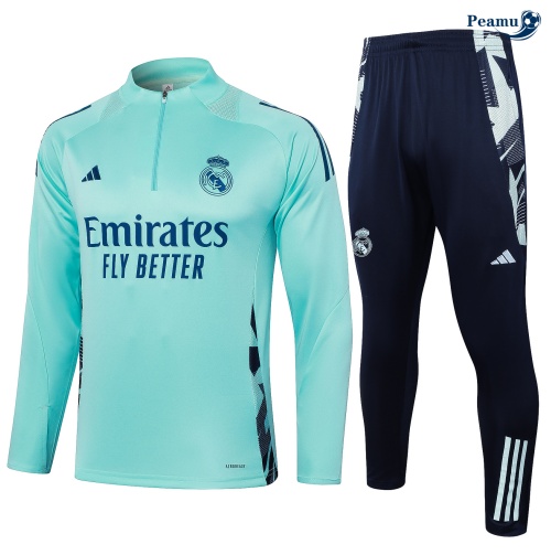 Novas Fato de Treino Real Madrid Criancas Verde 2024-2025