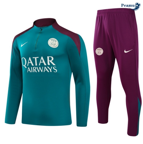 Novas Fato de Treino PSG Criancas Verde 2024-2025