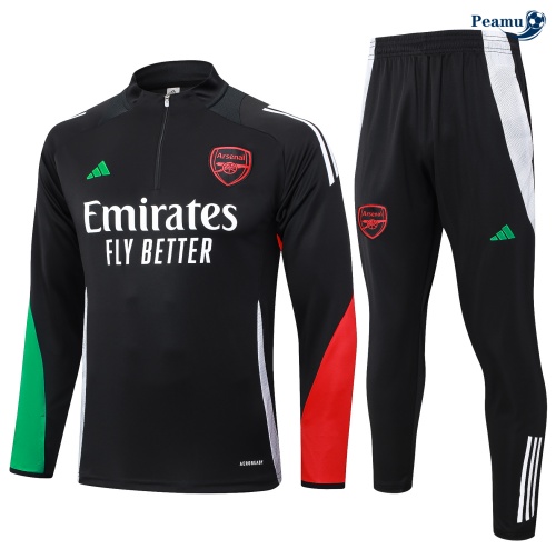 Novos Fato de Treino Arsenal Criancas preto 2024-2025