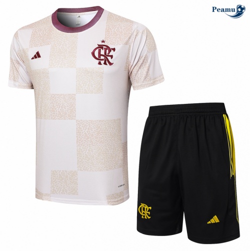 Comprar Camisola Futebol Flamengo + Calções Branco 2024-2025
