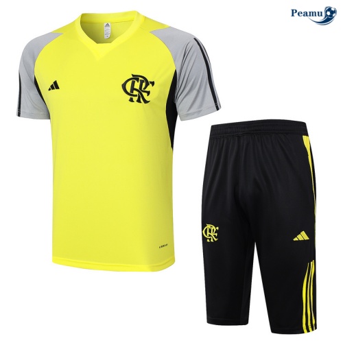 Venda Camisola Futebol Flamengo + Calções amarelo 2024-2025