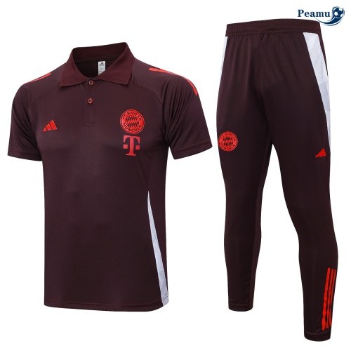 Venda Camisola Futebol Bayern de Munique Polo + Calças marrom 2024-2025