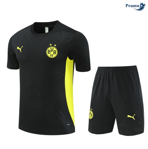 Novo Camisola Futebol Borussia Dortmund + Calções preto 2024-2025