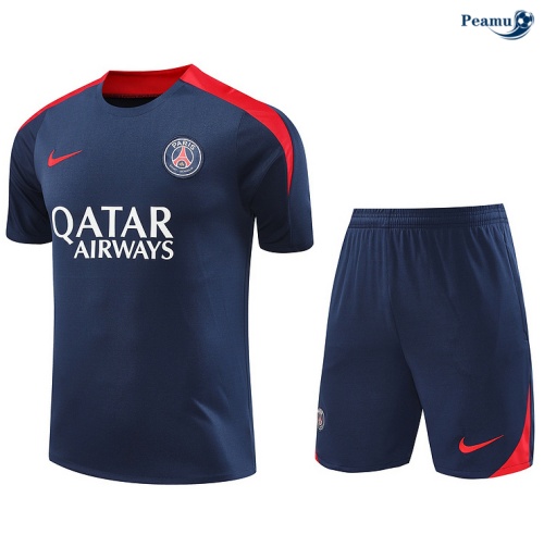 Novo Camisola Futebol PSG + Calções azul marinho 2024-2025