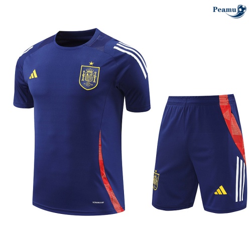 Novo Camisola Futebol Espanha + Calções azul marinho 2024-2025