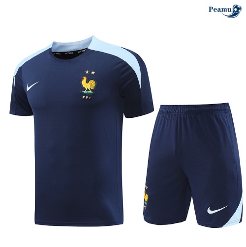Vender Camisola Futebol França + Calções azul marinho 2024-2025