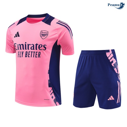 Novos Camisola Futebol Arsenal + Calções rosa 2024-2025