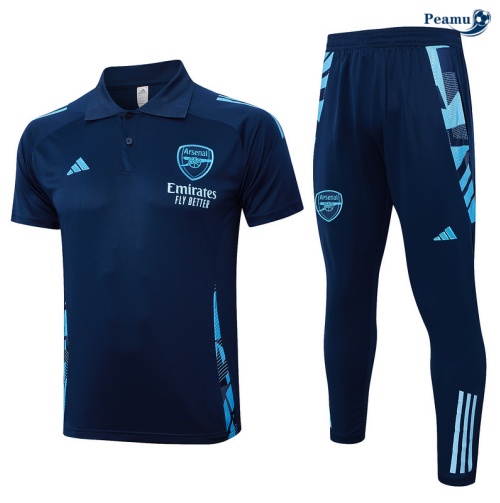 Criar Camisola Futebol Arsenal Polo + Calças azul marinho 2024-2025